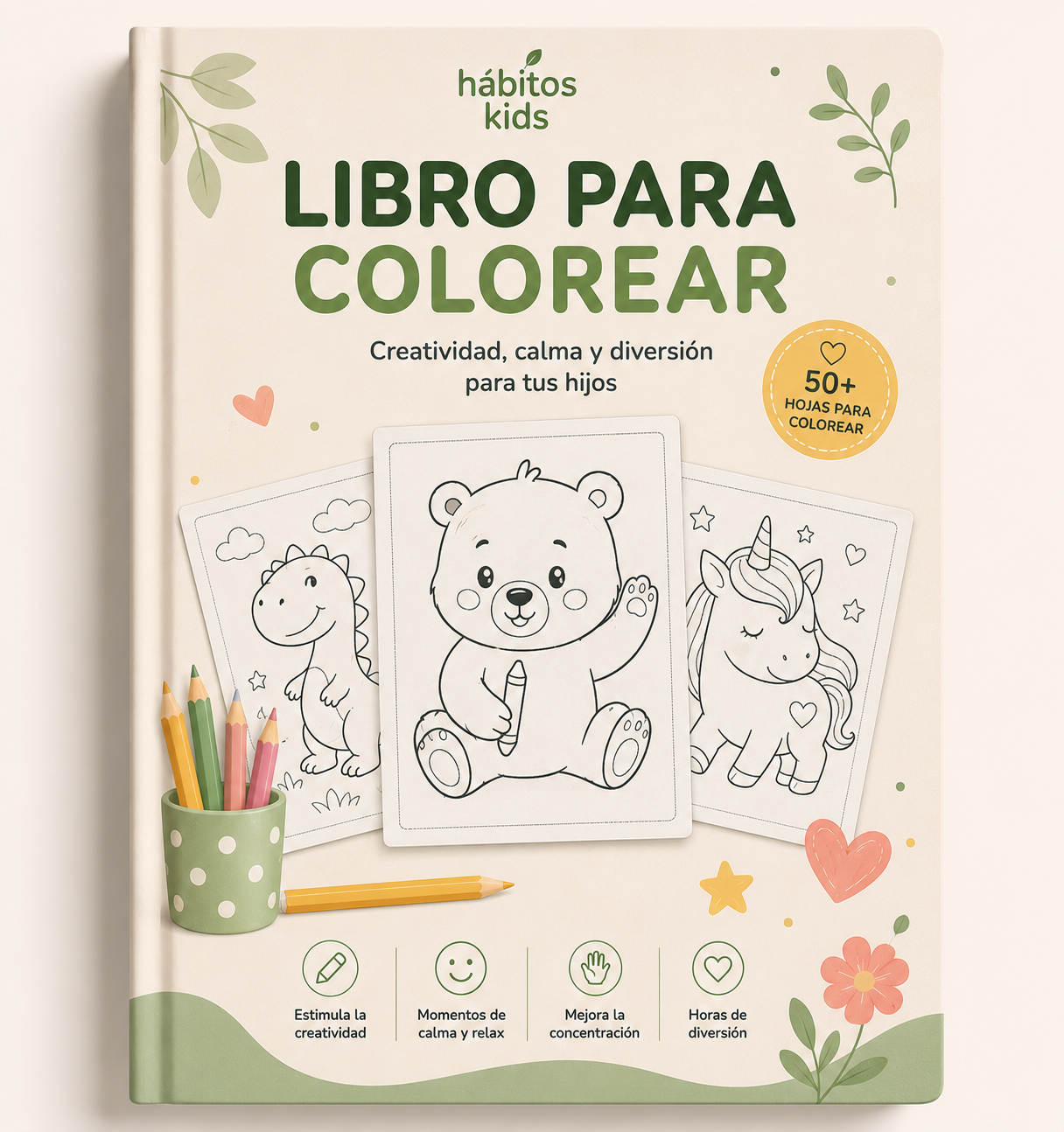 Libro para Imprimir y Colorear • +50 Personajes Infantiles